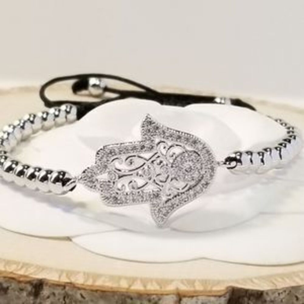 NEW Hamsa Pave CZ Bracelet
